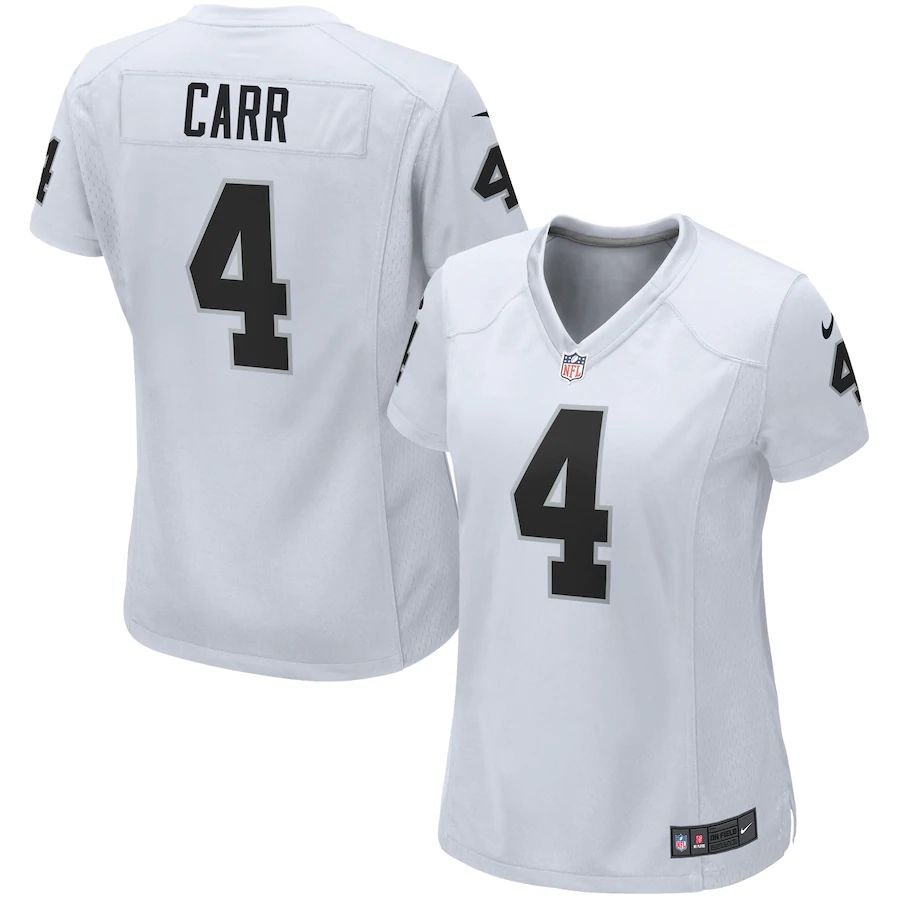 Women's Derek Carr White Player Limited Team Jersey
