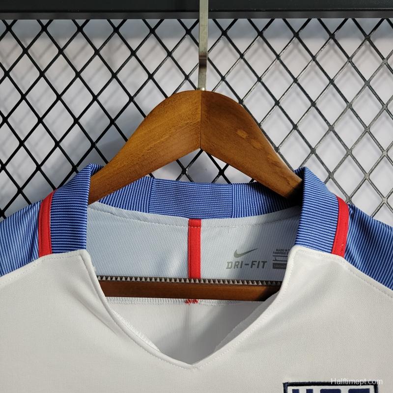 Retro 2019 USA Home Soccer Jersey