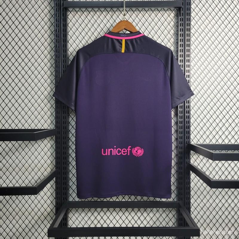 Retro 16-17 Barcelona Away Purple Jersey