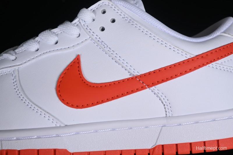 Nike SB Dunk Low White Orange Low-Top Casual Skateboarding Shoes - DV0831-103