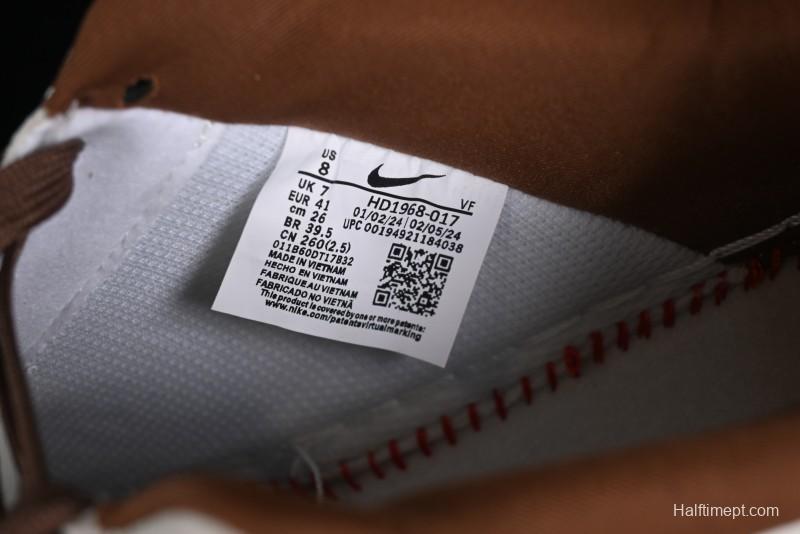 Nike Air Force 1 '07 Low Stussy Collaboration - Coffee Pig Suede Low-Top Casual Sneakers - HD1968-017