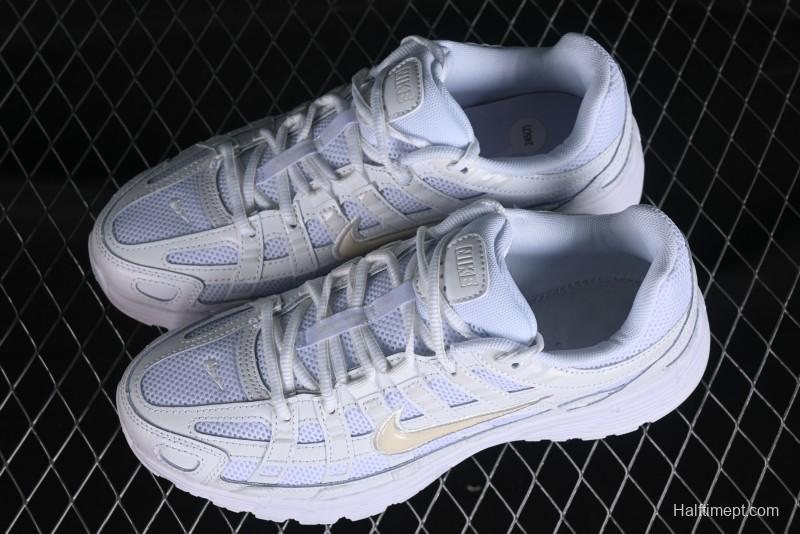 Nike P-6000 Retro Casual Sneaker Dad Shoes with Layered Design - CD6404-100