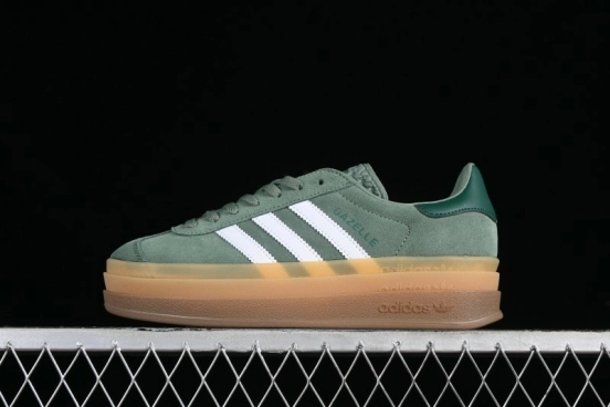 Adidas Originals Gazelle Bold ID6998 Low-Top Sneakers with Thick Sole for Casual Wear, Slip-Resistant and Durable