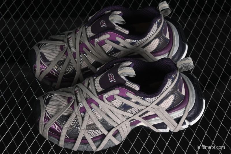 Balenciaga Phantom Sneaker 10th Generation Lace-Up Running Shoes with Transparent Heel Strap - W3XL51269