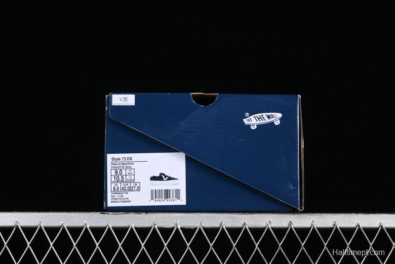 Vans Premium Sport 73 Classic Black & White Suede Low-Top Skate Shoes - VN000CR1BA2