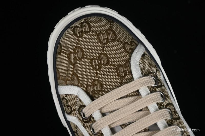 Gucci Tennis 1977 Print Sneaker Retro Casual Canvas Shoes - 02JPO9064