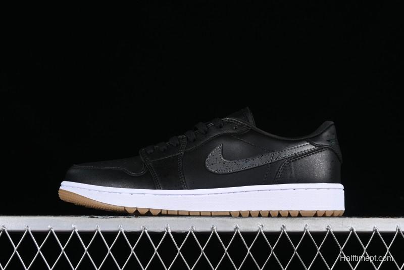 Nike Air Jordan 1 Low Golf Shoes Black Snake Pattern - DD9315-005