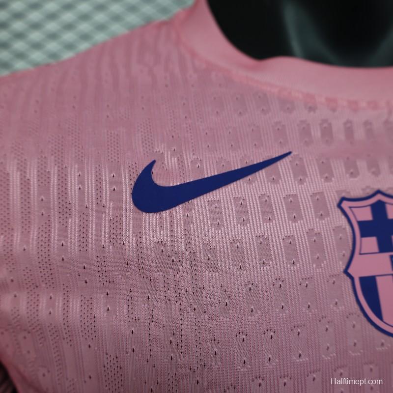 Player Version 25/26 FC Barcelona 125Th Anniversary Special Pink with Spotify Sponsor Jersey