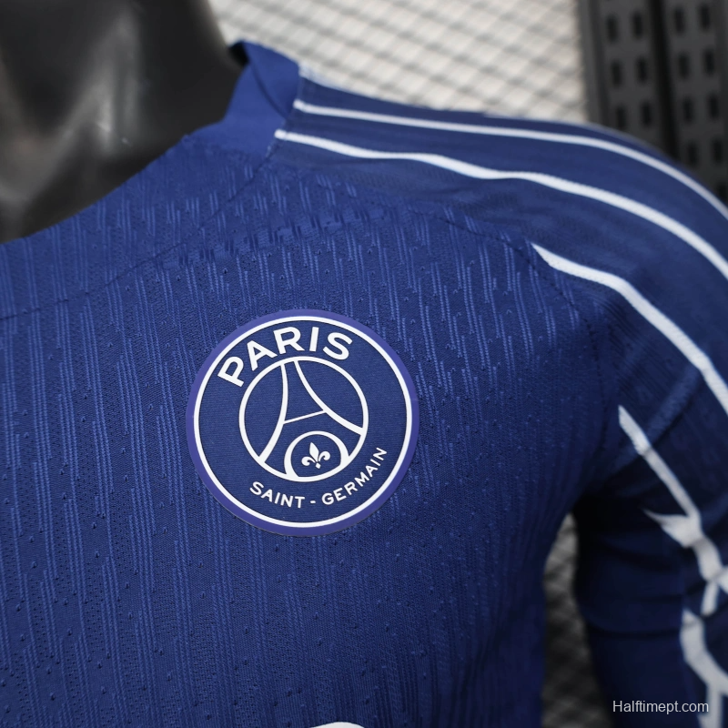 24/25 Player Version PSG Forth Blue Long Sleeve Jersey