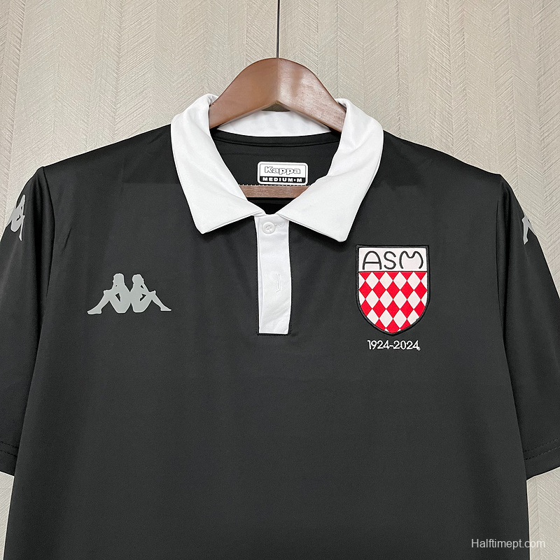 25/26 AS Monaco 100th Anniversary Black Jersey