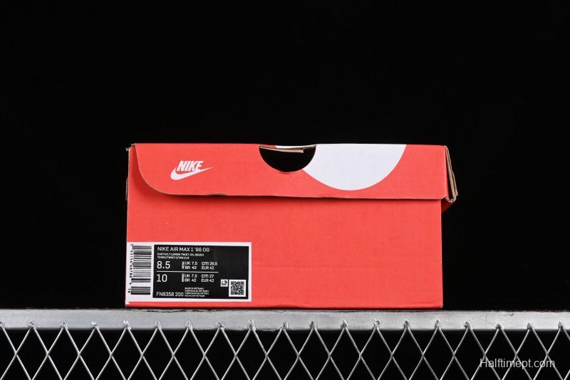 Nike Air Max 1 Retro Running Shoes with Half-Sole Air Cushion - FN8358-200