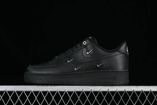 Nike Air Force 1 '07 Low Silver Swoosh Casual Sneakers - HQ1180-001