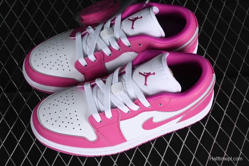 Nike Air Jordan 1 Low AJ1 Rose Pink Low-Top Casual Lifestyle Sneakers - FV8486-600