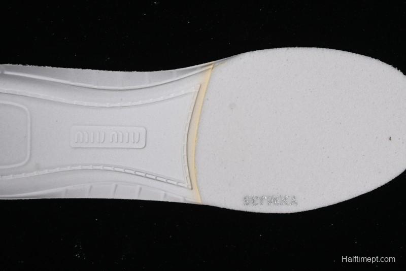 Miu Miu x New Balance 530 Low-Top Retro Running Sneakers with Deconstructed Design - 38165