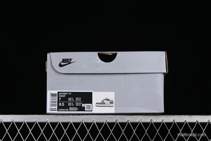 Nike Air Force 1 '07 Low Custom Collaboration Casual Sneakers with Strap - ZH0316-022