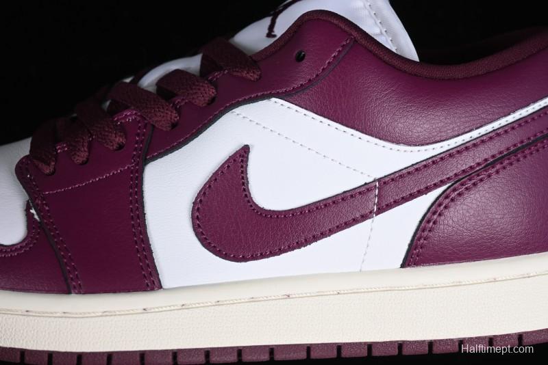 Nike Air Jordan 1 Low AJ1 White Rose Pink Low Top Casual Sneakers DC0774-161