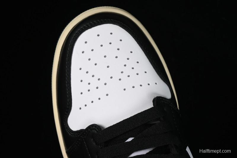 Nike Air Jordan 1 Mid AJ1 Snake Black Green Toe Mid-Top Basketball Shoes - FQ7818-100