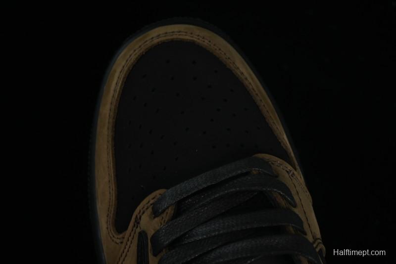 Nike Travis Scott x Air Jordan 1 Low OG AJ1 Reverse Swoosh Sneakers - DM7866-202