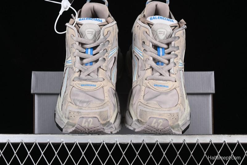 Balenciaga Runner Kith Four Color Retro Casual Sneakers - W3RNY2240