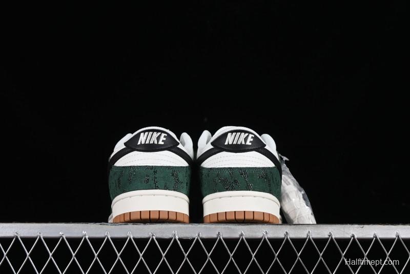 Nike Dunk Low Green Snake SB Low-Top Casual Skate Shoes - FQ8893-397