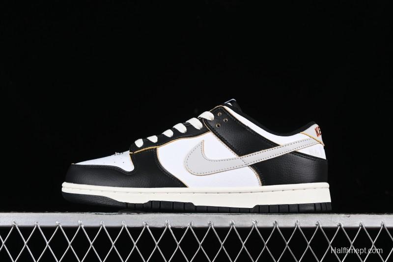 Nike HUF x SB Dunk Low "San Francisco" Black White Panda Skateboarding Shoes - FD8775-001