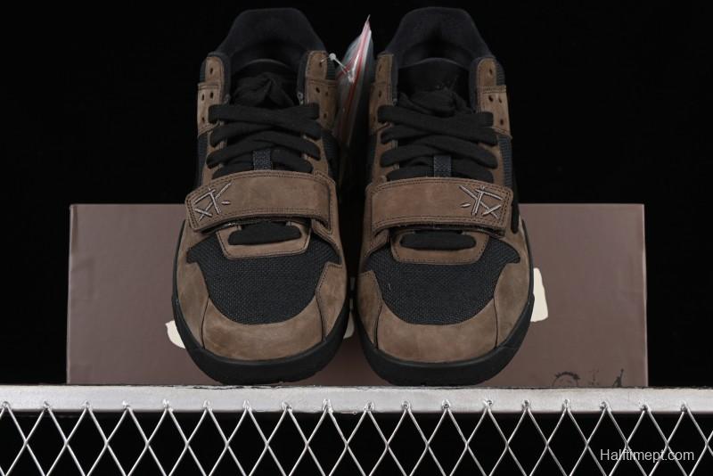 Nike Travis Scott x Jordan Cut The Check AJ1 Basketball Shoes with Velcro Design - FZ8117-204