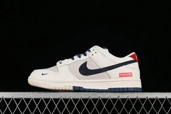 Nike SB Dunk Low Supreme Collaboration Anniversary Custom Low-Top Casual Skate Shoes - FC1688-142