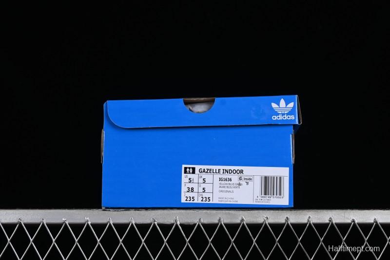 Adidas Originals Gazelle Indoor IG1636 Retro Casual Slip-Resistant Low-Top Sneakers - IG1636