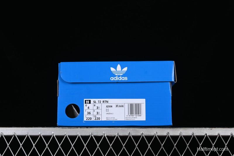 Adidas Originals SL 72 Retro Running Shoes with Nylon Upper and Rubber Outsole - JI2506