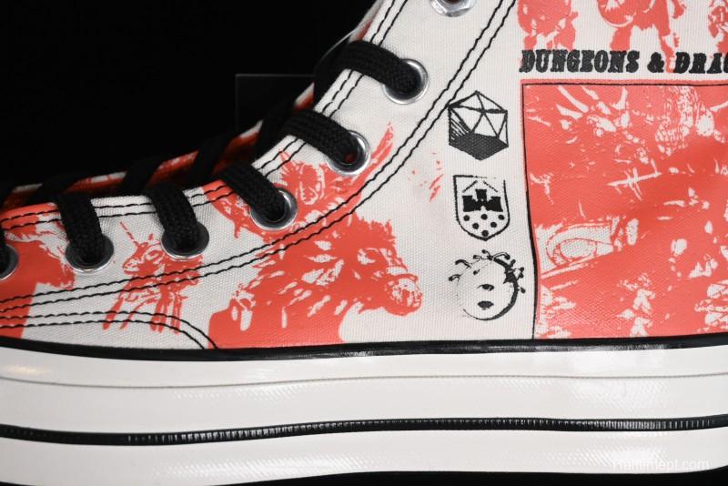 Converse Chuck Taylor High Top Casual Sneakers with Dungeons & Dragons 50th Anniversary Collaboration Design - A09883C