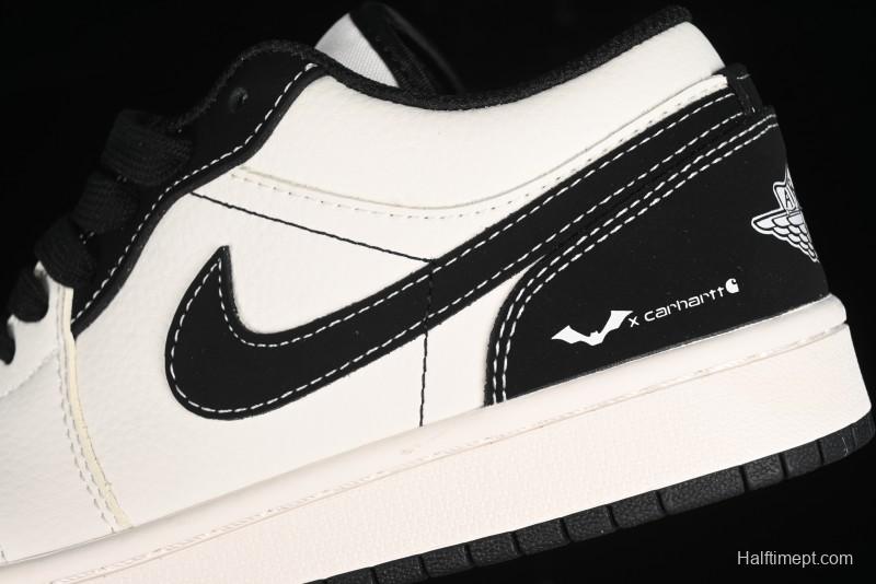 Nike Air Jordan 1 Low AJ1 Marvel Collaboration - Batman Custom High-End Low-Top Basketball Shoes - SJ6650-011