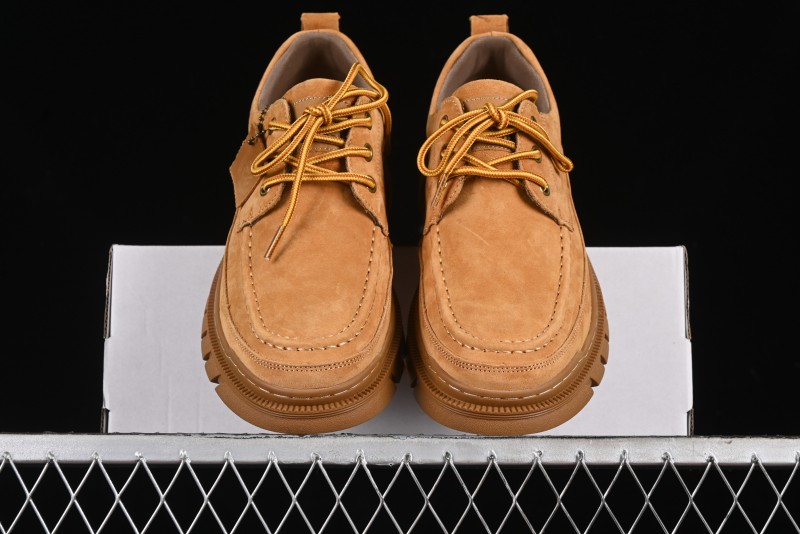 Timberland Low-Top Casual Shoes for Men - 24SS Autumn Collection with Oil-Resistant Italian Leather & Anti-Slip Rubber Outsole - TB73535YELLOW