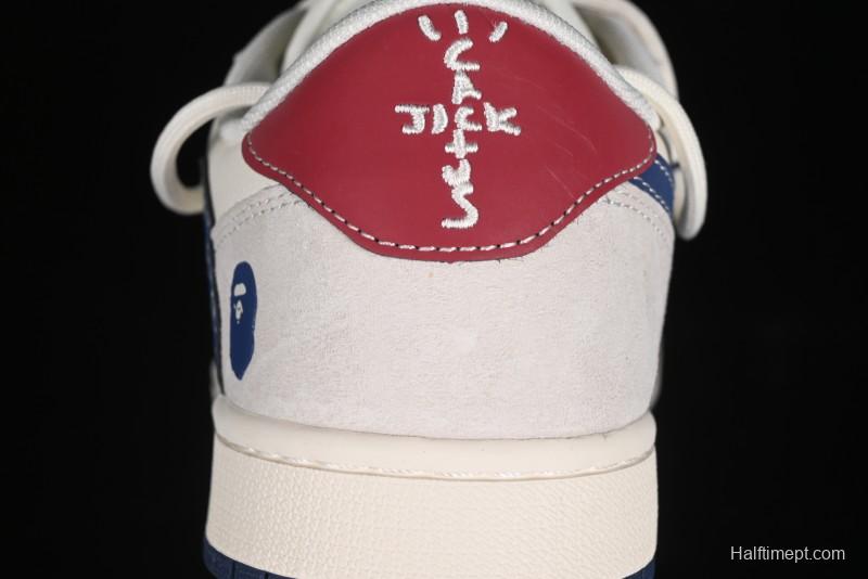 Nike Travis Scott x Fragment Design x Air Jordan 1 Low OG SP AJ1 Bape Collaboration - SJ0086-133