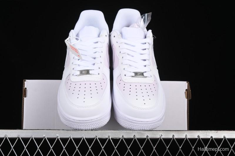 Nike Air Force 1 '07 Low Casual Sneakers with Anime-inspired White Pink Purple Spray Paint Design - CW2288-111