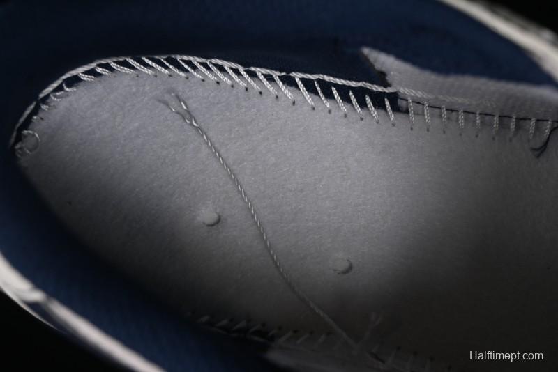 Nike Travis Scott x Fragment Design x Air Jordan 1 Low OG SP AJ1 Supreme Collaboration - Dark Blue Swoosh Low-Top Casual Sneakers - XZ2268-001