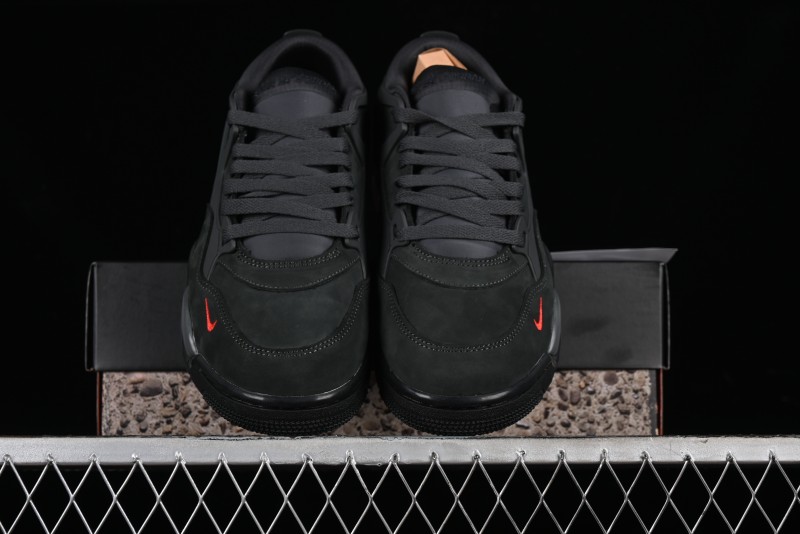 Nike Air Jordan 4 Remastered Retro Sneakers with Suede and Textile Upper - HF4334-004