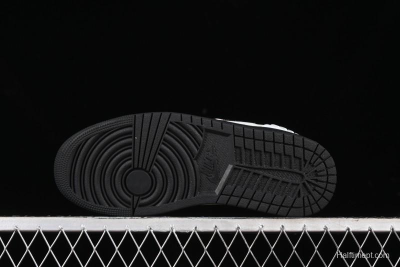 Nike Air Jordan 1 Low Method of Make Casual Sneakers with Metallic Grey Design - HM3689-001