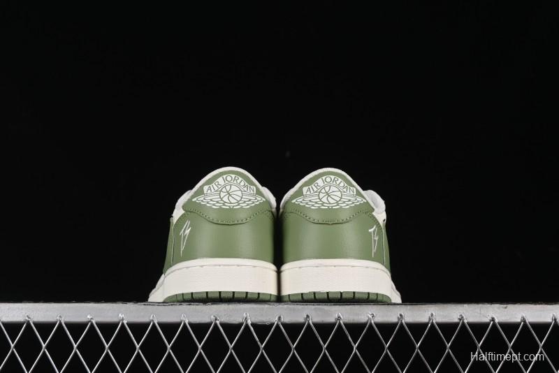 Nike Travis Scott x Fragment Design x Air Jordan 1 Low OG SP AJ1 Low Top Casual Sneakers - DM7866-019