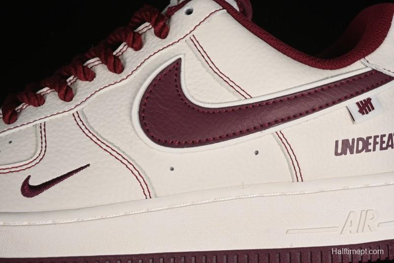Nike Undefeated Air Force 1'07 Low Casual Sneakers with Custom Leather and Reflective Details - UT2023-206
