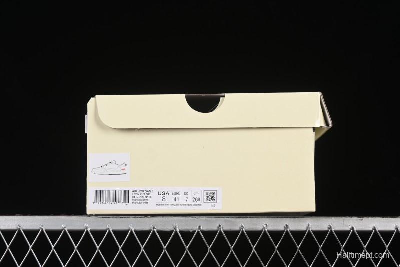 Nike Travis Scott x Fragment Design x Air Jordan 1 Low OG SP AJ1 Supreme Collaboration - BB2299-810