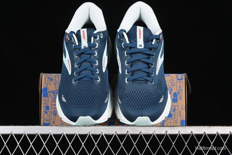 Brooks Ghost 15 Running Shoes with DNA LOFT V2 Cushioning and Breathable Air Mesh - 1203801B497