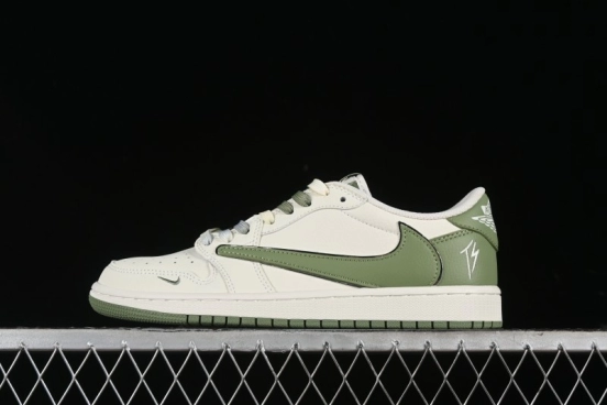 Nike Travis Scott x Fragment Design x Air Jordan 1 Low OG SP AJ1 Low Top Casual Sneakers - DM7866-019