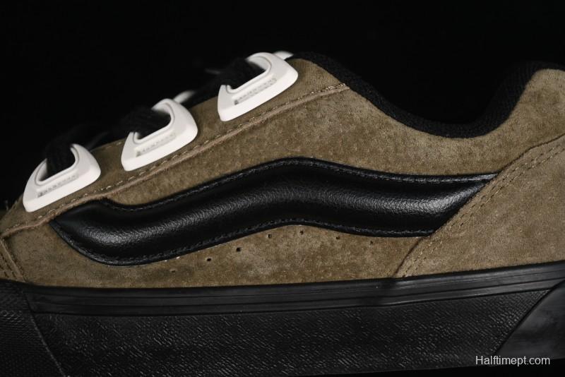 Vans Knu Skool DR Black Green New Series Chunky Sneakers - VN000CZU0BP