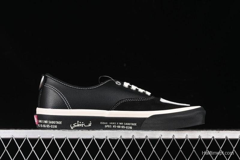 Vans Authentic Low-Top Canvas Sneakers with Vulcanized Sole - VN000BW5BPR