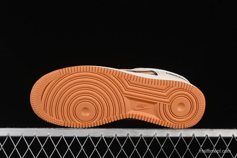 Nike Air Force 1 '07 Low Burberry Check Print Casual Sneakers - DF0180-006