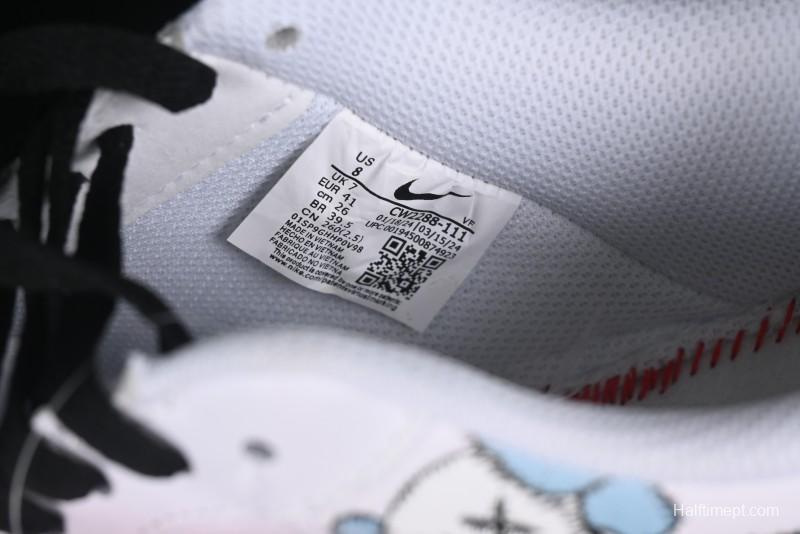 Nike Air Force 1 '07 Low Kaws Bear Collaboration Casual Sneakers - CW2288-111