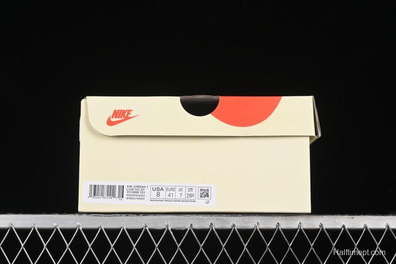 Nike Travis Scott x Fragment Design x Air Jordan 1 Low OG SP AJ1 Retro Sneakers - XY2688-121