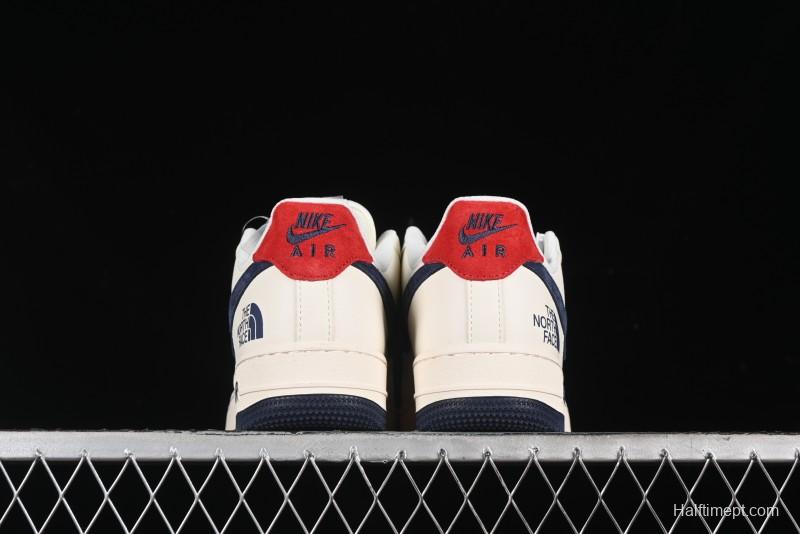 Nike Air Force 1 '07 Low The North Face Collaboration - White Blue Red Casual Sneakers - XZ6188-016