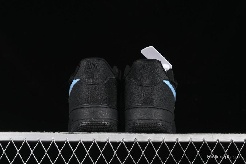 Nike Air Force 1 '07 Low Cleanfit Custom Official Bestseller Black Blue Starry Sky Full Diamond Casual Sneakers - ZH0316-042