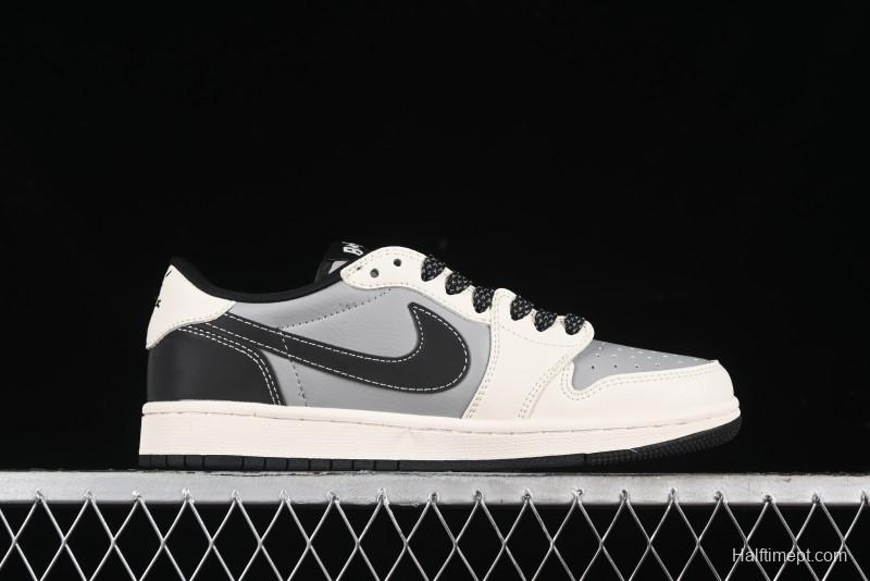Nike Travis Scott x Fragment Design x Air Jordan 1 Low OG SP AJ1 Bape Collaboration - BB6511-626